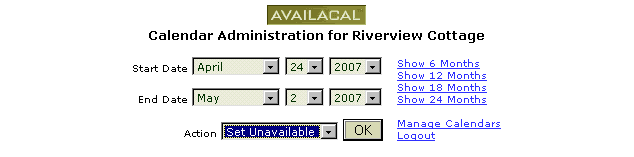 Example Control Panel