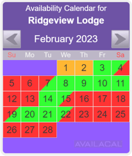 availability calendar violet 