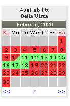 mini availability calendar